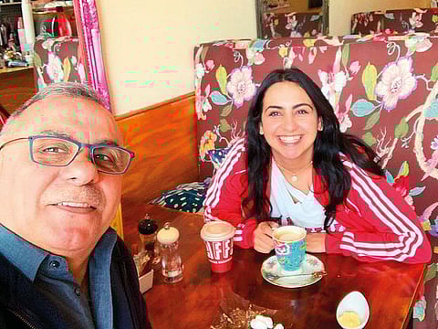 Heba said just before Friday prayers, her father took her sister Hamsa out for a coffee and shared the picture of the two of them together.