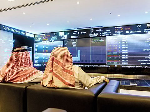 The Saudi Stock Exchange, also known as the Tadawul, in Riyadh.