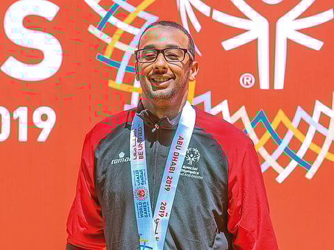 Khalifa Al Amiri clinched the gold in the men’s long jump M18 category with a leap of 5.06 metres in the Special Olympics World Games