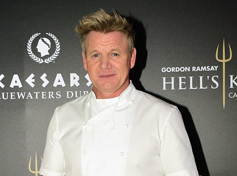 Chef Gordon Ramsay in Dubai.
