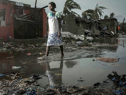 The aftermath of the Cyclone Idai is pictured in Beira, Mozambique, March 17, 2019.