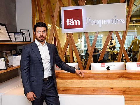 Firas Al Msaddi, CEO of fäm Properties, talking to Gulf News at his office in Dubai.