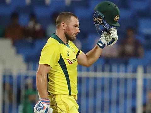 Australia's white ball captain Aaron Finch shrugged off an indifferent IPL form to score 114 against India in the first One-day International in Sydney today.