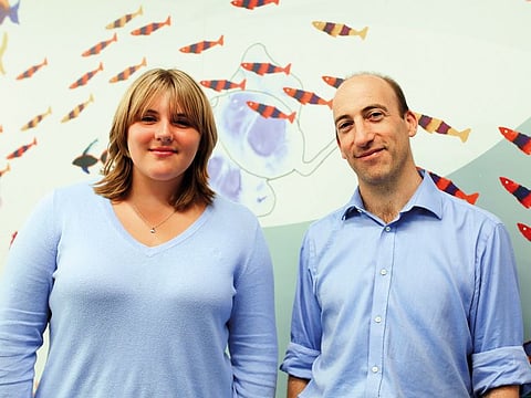 Dr Martin Tisdall with Chiara, who was treated for a brain tumour.