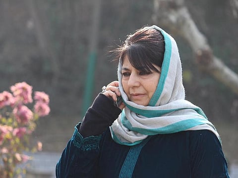 Mehbooba Mufti, the first woman Chief Minister of Jammu and Kashmir.