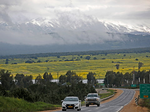 A general view of the Golan Heights.
