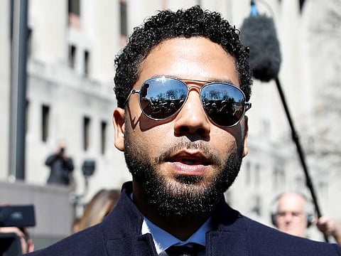 Actor Jussie Smollett leaves court after charges against him were dropped by state prosecutors in Chicago, Illinois, U.S. March 26, 2019.