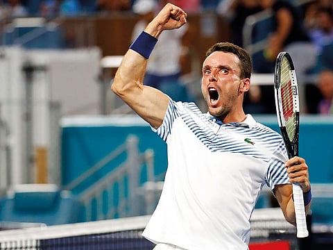 Roberto Bautista Agut of Spain.