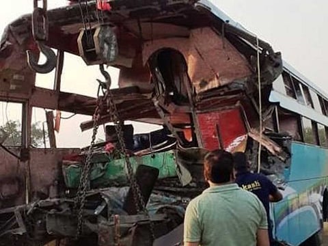 The accident occurred at around 5 am near Karauli village some 29 kilometre from the Expressway Zero point.