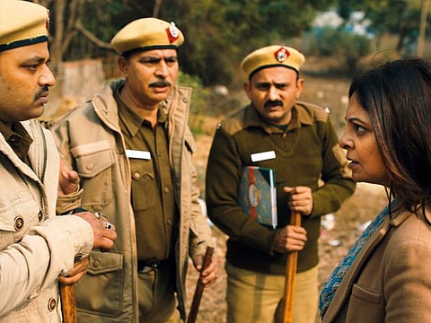 Shefali Shah (right) in the series 'Delhi Crime'.