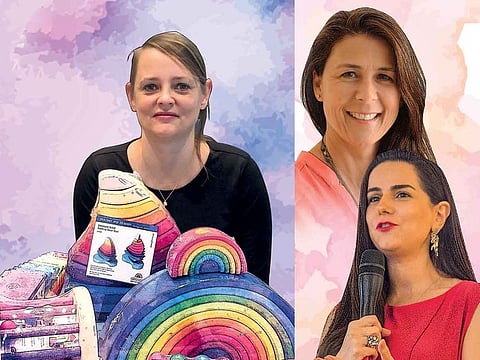 Clockwise from left: Mandy Koebke, Nadia Wehbe and Mona Tavassoli