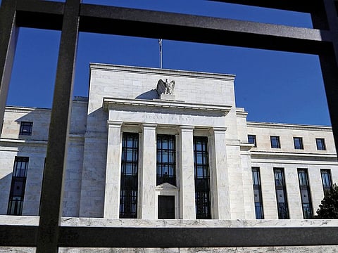 The Federal Reserve in Washington. Central bankers around the world are facing a double whammy of faster inflation and the prospects of slower growth.
