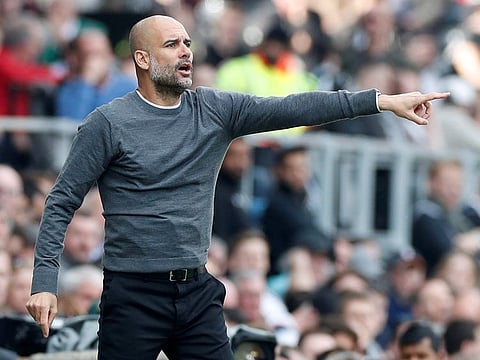 Manchester City coach Pep Guardiola.