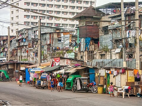 Slums and illegal settlements scattered across the metropolitan area.