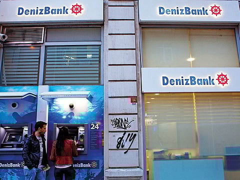 A Denizbank branch in Istanbul. The acquisition by Emirates NBD will give the UAE lender increased foothold in the region.