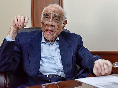 Maghanmal Pancholia, fondly called "Maghaba", is chairman of Arabian Trading Agency and regarded a living legend among Indian expats.