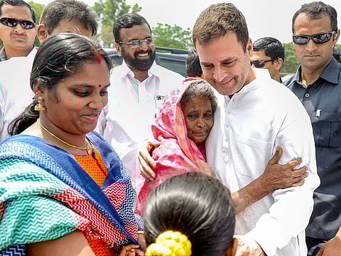 Rahul Gandhi at his Wayanad constituency in Kerala, India