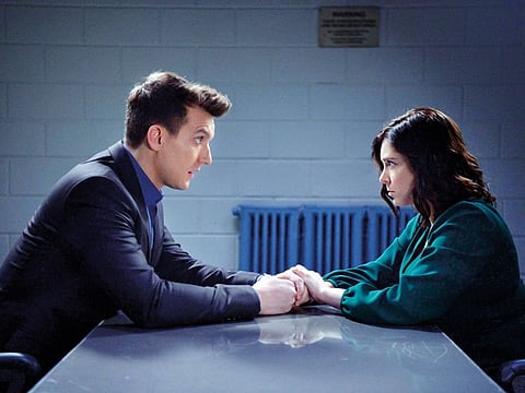 Scott Michael Foster and Rachel Bloom in ‘Crazy Ex-Girlfriend'.