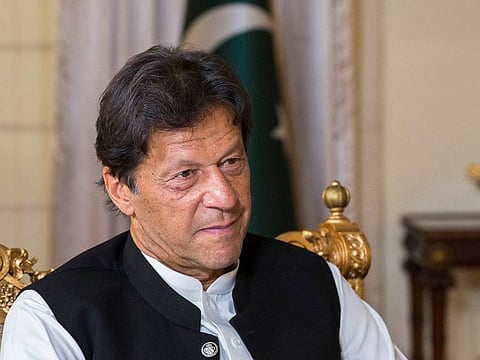 Prime Minister Imran Khan of Pakistan at his residence in Islamabad, Pakistan, April 9, 2019.