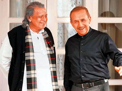 Mithun Chakraborty and Naseeruddin Shah in ‘The Tashkent Files’.