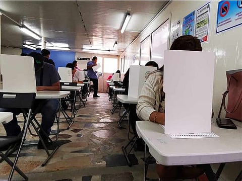 Filipino expats cast their vote on the first day of overseas elections in the UAE on Saturday. 13th April 2019.