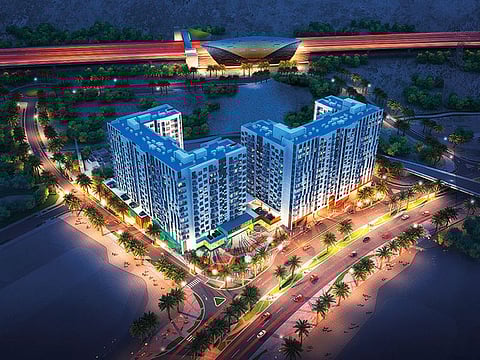 An image of “The Nook” cluster in wasl Gate, a sprawling mixed-use community in Jebel Ali, which will be completed late 2021.