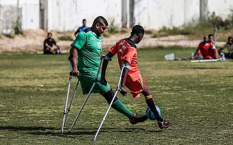 Gaza amputees tackle trauma with football