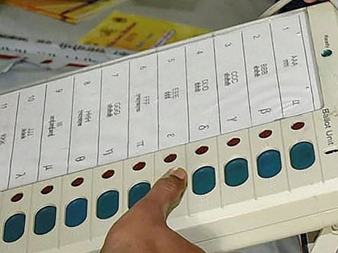 Electronic voting machine (For illustrative purposes only).