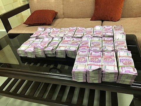 The money recovered was in Rs2,000 notes