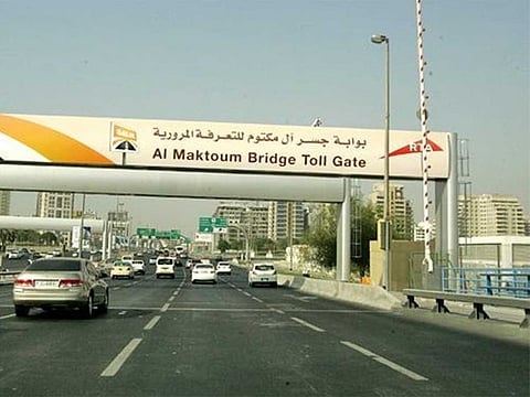 A Salik toll gate. Photo for illustrative purposes
