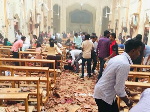 Worshippers at the Kochikade, St Sebastian and Batticaloa churches during the 2019 bombings on Easter Sunday in Sri Lanka.
