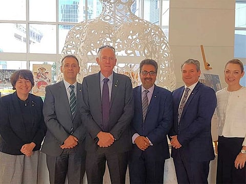 From Left: Kirsten Robinson, CEO of Legislative Assembly, Peter Katsambanis MLA, Shadow Minister for Police; Road Safety; Industrial Relations, Peter Watson MLA, Speaker of the Legislative Assembly, Pankaj Savara, Commissioner, Government of Western Australia, Mr Stephen Price, MLA, Mia Davis MLA, Leader of National Party