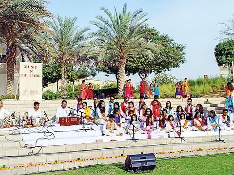 Artists from the Malhaar Centre for Performing Arts.