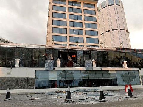 The Kingsbury Hotel targeted earlier in the day by a blast in Colombo. A series of eight devastating bomb blasts ripped through high-end hotels and churches holding Easter services in Sri Lanka on April 21, killing at least 207 people, including dozens of foreigners