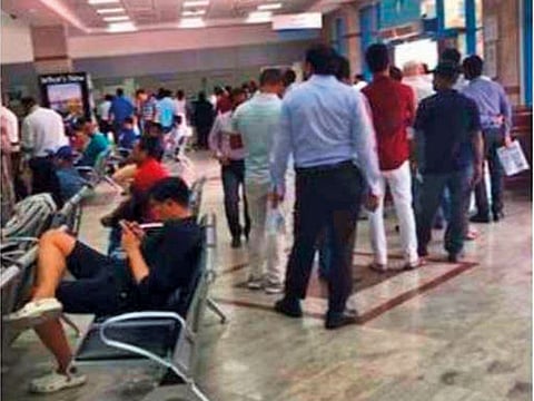 Shaikh Mohammad on Monday tweeted the mystery shopper’s picture of a long queue at Emirates Post.