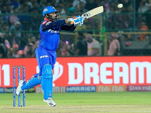 Delhi Capitals' Rishabh Pant bats during the IPL match against Rajasthan Royals in Jaipur, on Monday, April 22, 2019.