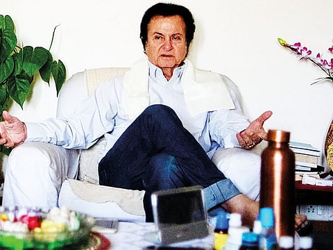 George Baker at his home in Delhi.