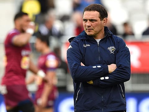 This file photo taken on January 29, 2017 shows then Bordeaux-Begles' general Manager Raphael Ibanez in Bordeaux, southwestern France.