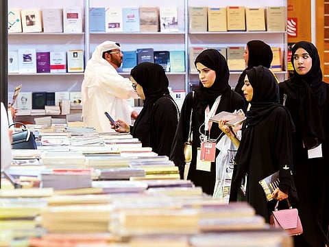 Abu Dhabi International Book Fair at the Abu Dhabi National Exhibition Centre (Adnec) last year.