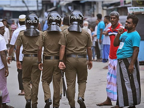 Sri Lankan police are arresting people who fail to wear face masks and maintain social distancing in public places.