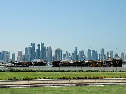 Doha skyline.
