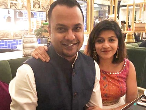 Dubai-based Indian couple Abhinav and Navroop Chari