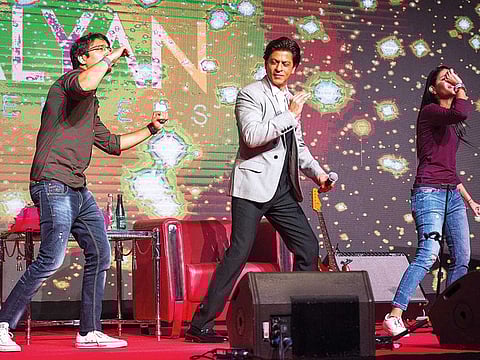 Shah Rukh Khan at Kalyan event at Grand Hyatt Hotel in Dubai.