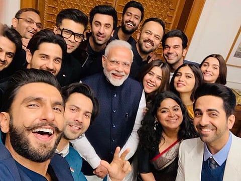 This selfie of Modi with the creme-de-la-creme of Bollywood went viral earlier this year.