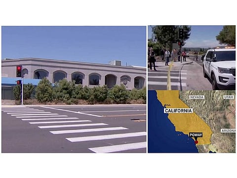 A synagogue outside San Diego where worshippers were celebrating the last day of Passover was attacked on Saturday officials said.