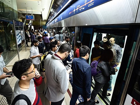 The incident happened at the Union metro station, Dubai.