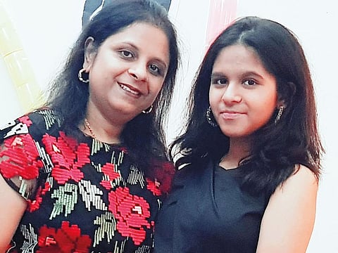 Gitali Sinha and her mother Pragati Sinha.