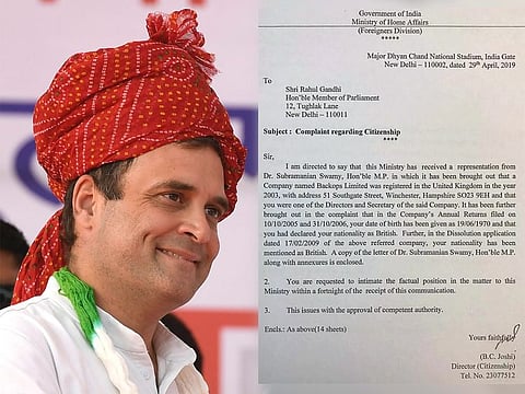 Rahul Gandhi a foreign citizen? Indian Home Ministry issues notice