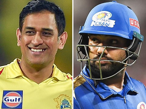 Mahendra Singh Dhoni and Rohit Sharma