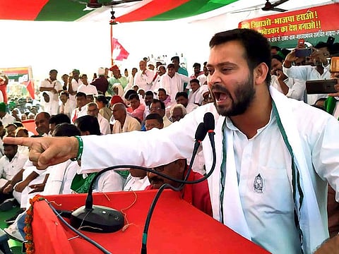 A witty remark by Opposition’s chief ministerial candidate Tejashwi Yadav has created a storm in Bihar politics.